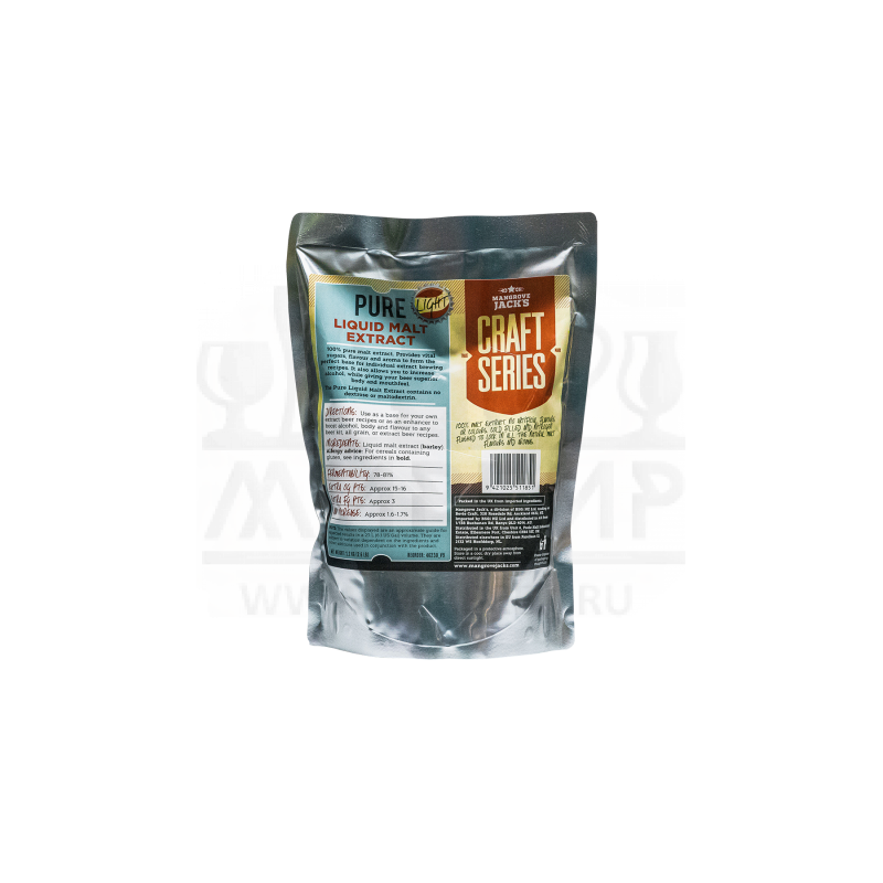 Жидкий неохмеленный солодовый экстракт Mangrove Jack's "Pure Light", 1